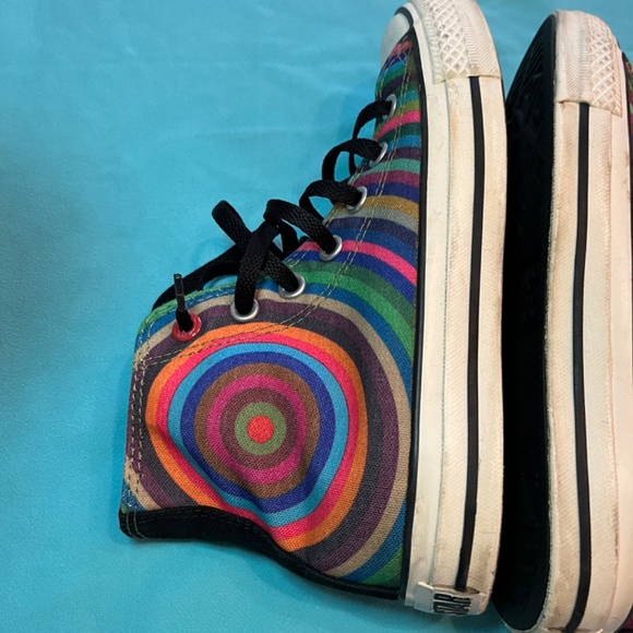 🌈 W7 Multi-color Converse hi-top (RED) Scott Pratt - Picture 9 of 12